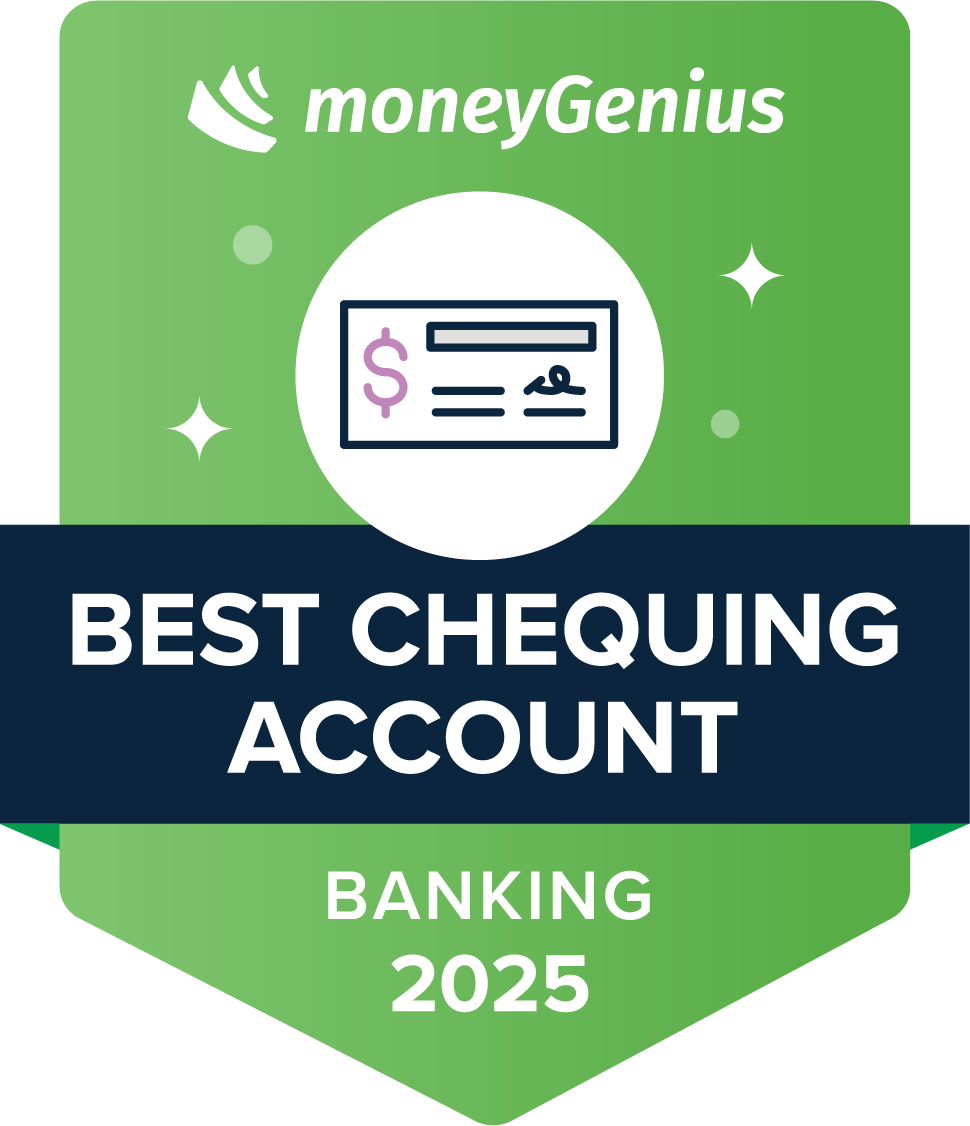 Best Chequing Account for 2025 award seal