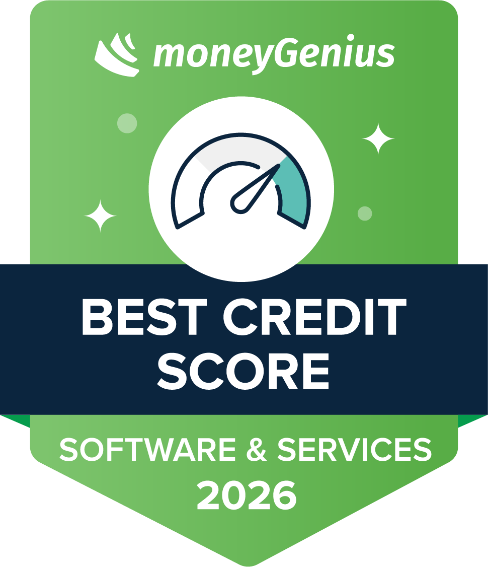 Best Credit Score for 2026 award seal