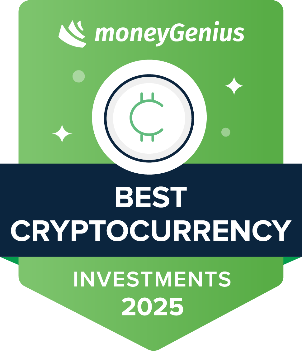 Best Cryptocurrencies for 2025 award seal