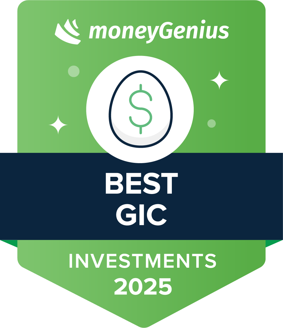 Best GICs for 2025 award seal