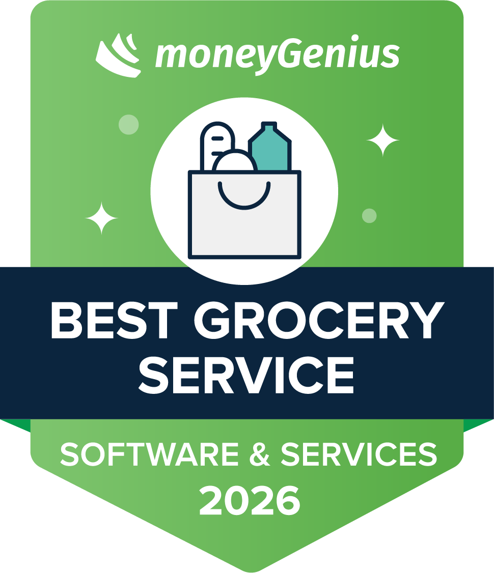 Best Grocery Services for 2026 award seal