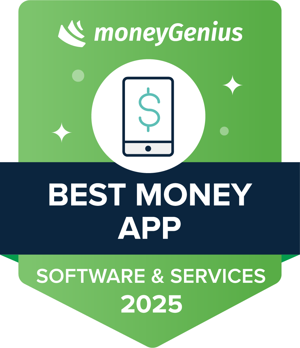 Best Money Apps for 2025 award seal