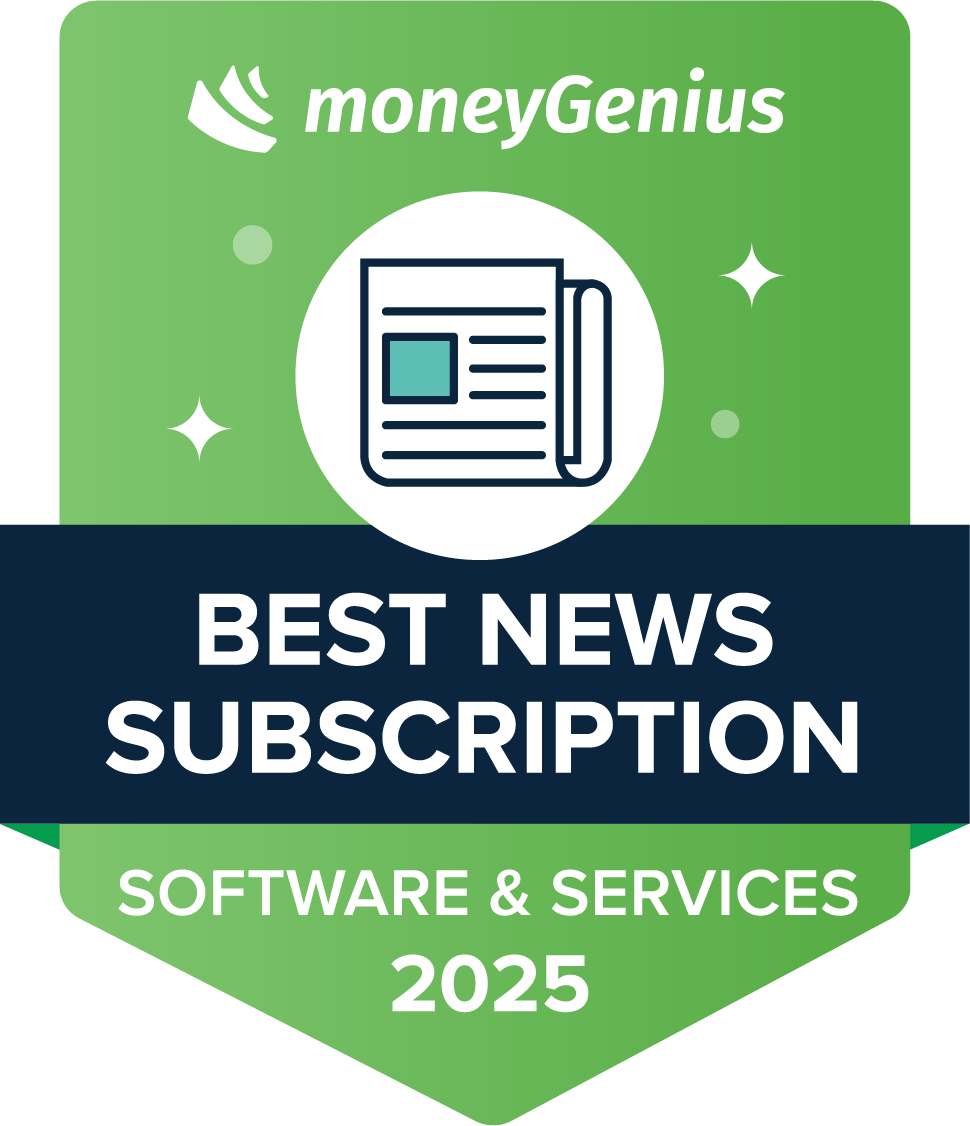 Best News Subscription for 2025 award seal