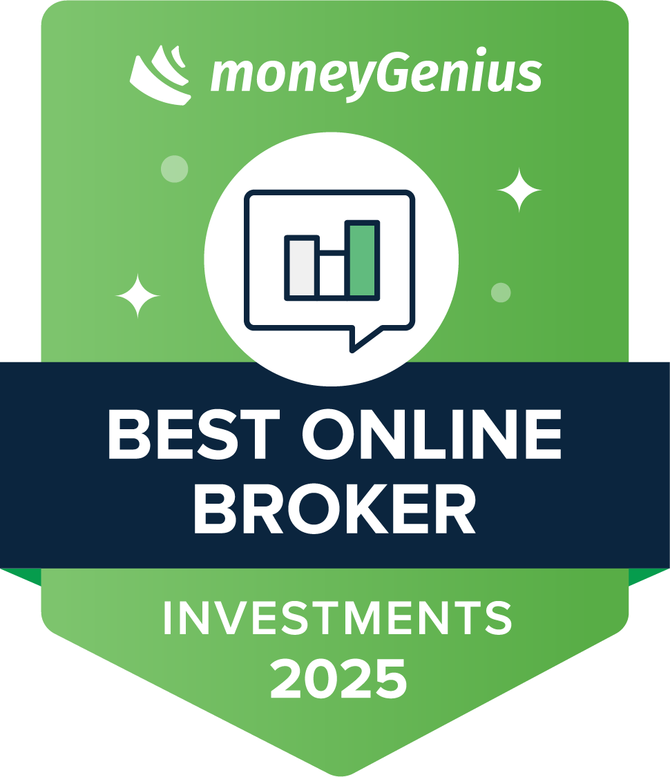 Best Online Brokers for 2025 award seal
