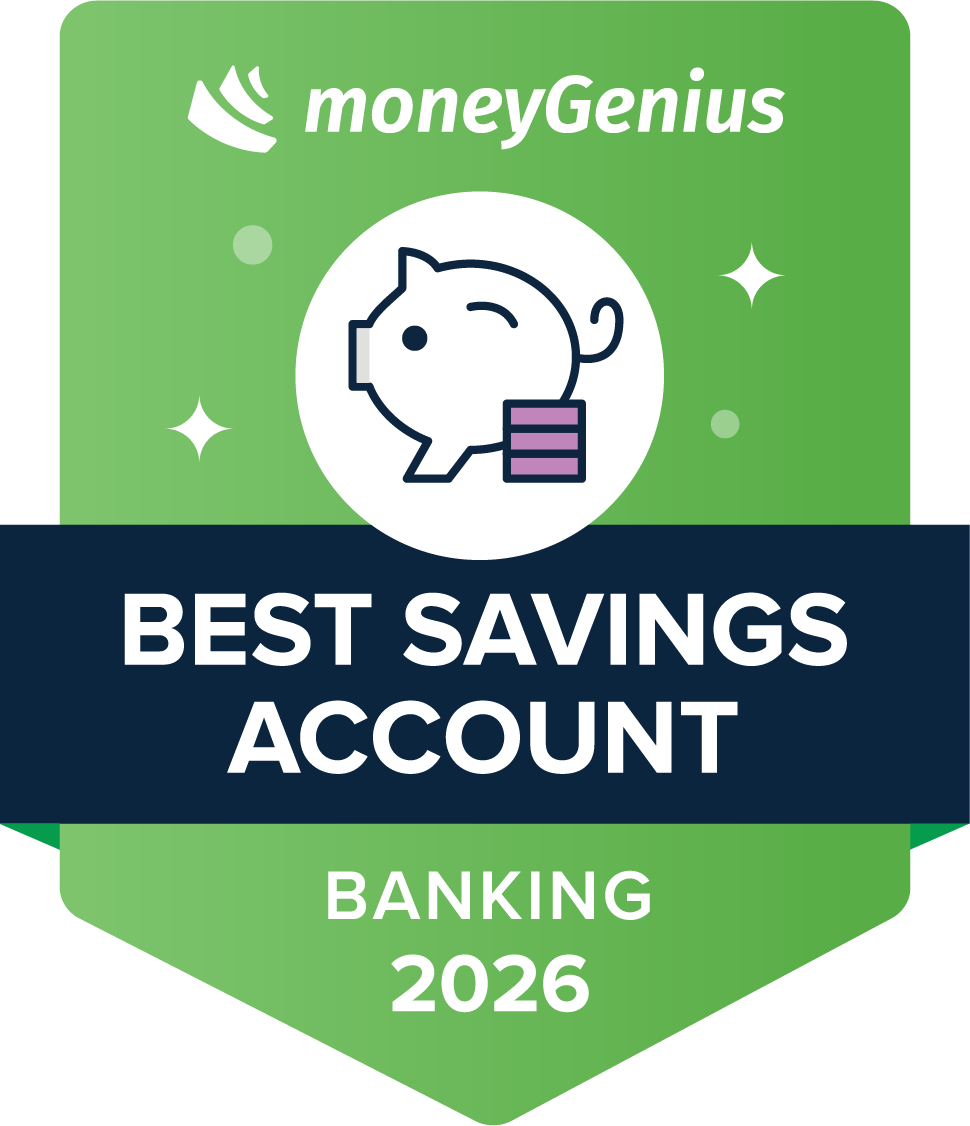 Best Savings Account for 2026 award seal
